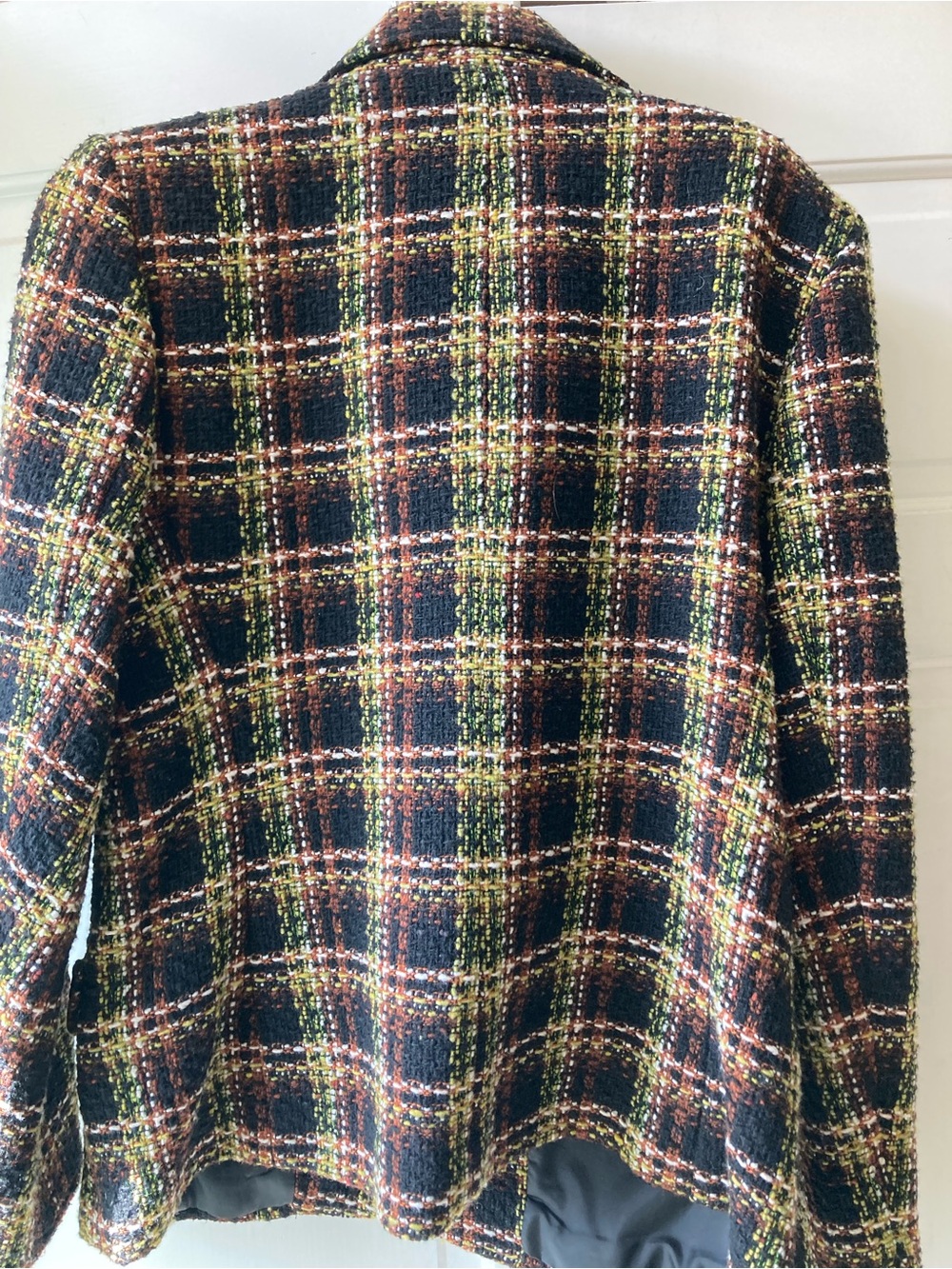 Black Multi-Color Tweed Button-Front Jacket - Picture 4 of 5
